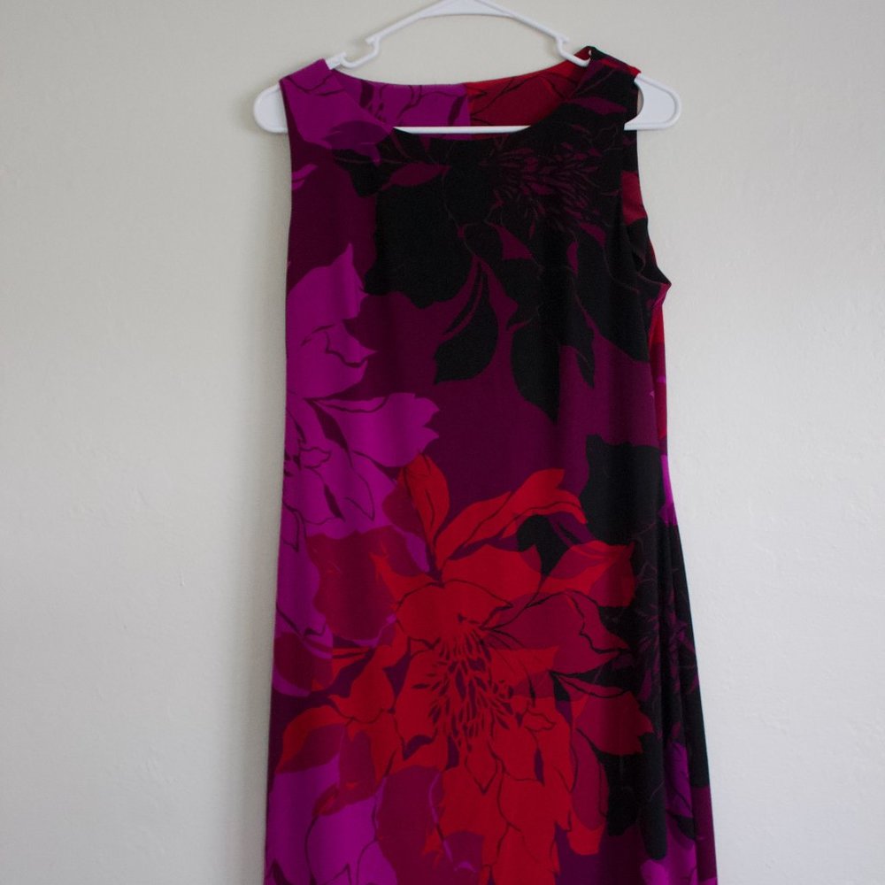 Red Floral Dress